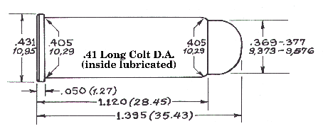 .41 Long Colt in a Colt Model 1877DA (Venturino Data)